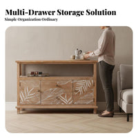 Distressed 2-Drawer Chest Vintage Design Nightstand Rustic Appeal Decorative Turned Legs for Interior Decorators, Bedroom