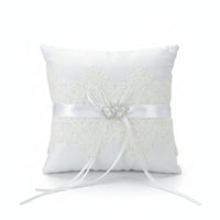 Wedding Band Pillow White Band Bearer Pillow Soft for Engagement Party