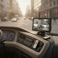 Backup Camera System with Four Cameras Plug and Play 7-Inch Backup Camera System with 4 Cameras Waterproof