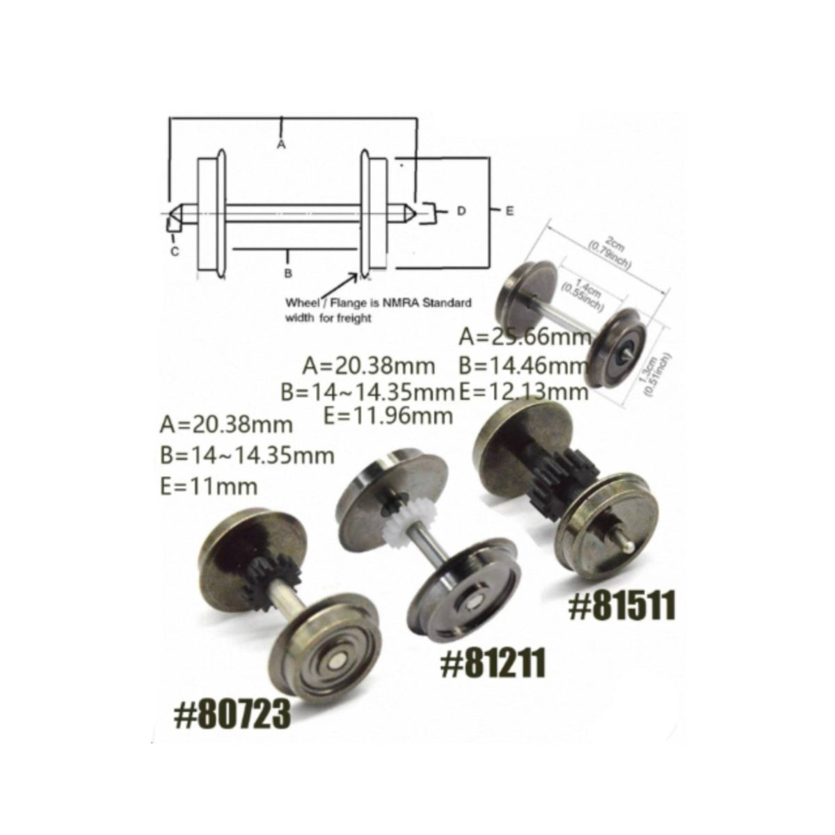 Gear Drive 1:87 Train Wheels Long-Lasting Alloy HO Train Wheel Axle Even Rotation Metal Wheels with Axles Low Noise