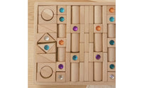128 Pieces Castle Building Brick Set Educational Building Blocks with Jewels Stacking Construction Toy for Young Children, Preschoolers, Playroom
