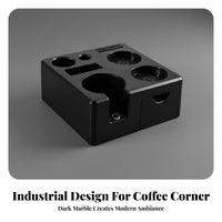 Universal Fit Drawer Coffee Tamping Stand Anti-Slip Base Coffee Portafilter Holder Easy to Clean for Home Baristas