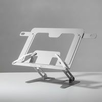 Metal Book Rest Foldable Book Stand with Base Ergonomic Holder for Readers, Students, Desk, Office