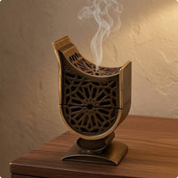 Arabic Style Incense burner Antique Bronze Resin Scent Burner Hollow Carved