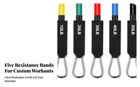 11 Pieces 11 Piece Exercise Band Kit Latex Material Exercise Tube Kit with Handles Portable Stackable Resistance Bands for Men, Women, Travel