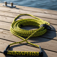 High Tensile Strength Water Ski Rope with Handle Comfortable Grip Water Ski Rope 16-Strand Braid for Wakeboarders, Boating, Lake, River