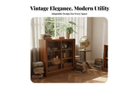 mid-century modernperiod Modern Design sectional Display Cabinet Retro design book storage unit adaptable Storage Sideboard Adjustable Shelves for Book Lovers, Interior Designers, Apartment Dwellers, Dining Room, Study, Entryway, Kitchen