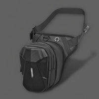 Multi-Purpose Motorcycle Leg Bag Lightweight Motorcycle Drop Leg Bag Water Repellent Expandable Cyclist Thigh Pouch Earphone Port for Travel, Cycling