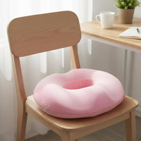 Donut Seat Cushion Tailbone Cutout Memory Foam Circular Cushion Pressure Relief Donut Pillow for Users, Office Workers, Car, Travel