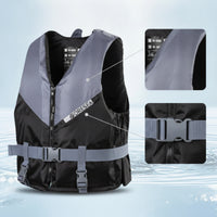 Padded Life Vest with Zipper High-Density Buoyancy Aid with Adjustable Belt Long-Lasting Life Jacket with Adjustable Straps Comfortable for Paddleboarding