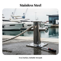Single Cross Bollard Polished Cross Bollard Heavy-Duty Boat Deck Fitting for Boats
