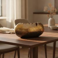 Decorative Vase Antique-Style Sculptural Vase Irregular Vessel for Entryway