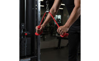 Cable Rope Attachment with Handles Ergonomic Paired Handle Cable Rope Braided Fitness Equipment for Bodybuilders, Strength Training, Home Gym