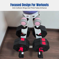 Dumbbell Rack, Multifunctional Upright Stand, Space-Saving Storage Organizer for Kettlebells and Fitness Equipment