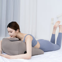 Soft Flocking Material Lying down Phone Pillow Adjustable Height Flocked Angled Cushion Leak-Proof Inflatable Prone Pillow Easy to Clean for Stomach Sleepers, Readers, Lounging, Reading in Bed, Travel