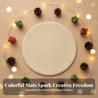 Christmas Decoration Dollhouse Carpet Realistic Design Simulation Carpet Model Soft and Soft for Children, Adults, Play House