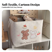 Creature Pattern textile Hamper Large Capacity Creaturetheir belongingsed textile Basket for children