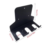Bar Wall Rack Multi-Slot Metal Rack with Cradles Wall Mount Bar Hanger Compact Barbell Holder Space-Saving for Home Gym Owners