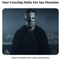 Vintage Design Roman Gladiator Mask Antique Finish Romandesign Face Mask Lightweight Costume Accessory Hand-Painted Embellishments for Cosplayers, History Enthusiasts, Masquerade Balls, Cosplay Event, Stage Performances, Historical Reenactment