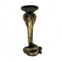 Snake Candle Holder Striking Candlestick Dramatic for Goths