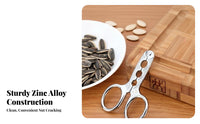 Floral Cracker Zinc Alloy Melon Plier Sturdy Kernel Nut Sheller for Snack Aficionados, Snack Lover S, Office, Parties, Living Room
