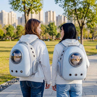 Cat Backpack Pet Carrier Backpack, PC Material Thickened and Enlarged Travel Backpack for Cats, Large Capacity Cat Travel Bag for Hiking Walking