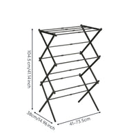 Foldable Folding Clothes Drying Rack Telescopic Clothes Drying Rack with Hanging Bar Multi-Tier Organizer Adjustable for Apartment