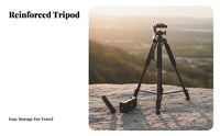 Wide Compatibility Tele Tripod 360° Pan Head Bird Watching Stand Tall Adjustable Height Binocular Tripod Mount Portable for Amateur Astronomers, Outdoor Enthusiasts, Photographers, Field, Hiking, Recording Recording, Studio