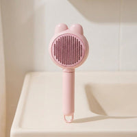 Cat Brush and Pet Hair Remover for Dog Grooming, Self-Cleaning Slicker Brush with Retractable Pins, Easy-to-Clean Dog Brush and Cat Comb Set