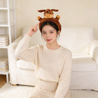 Cartoon Dog Headband Paw Details Dress-up Item Comfortable to Wear