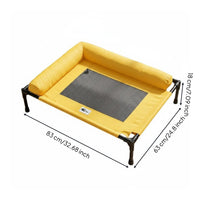 Raised Pet Bed Summer Use Mesh Dog Bed Easy Clean Raised Pet Cot for Small Dogs, Damp Weather