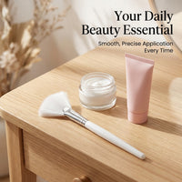 Shaped Face Brush, Professional Facial Treatment for Skincare Routine, Cosmetic Synthetic Bristles for