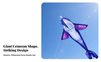 Large Marine Creature Kite Complete Kit 3D Marine Creature Kite Long-Lasting