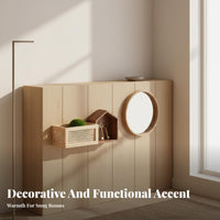 House-Shaped Shelf with Basket Japanese Design Wall-Mounted Organizer Shelf with Hooks Multi-Functional Entryway Organizer for Families, Hallway