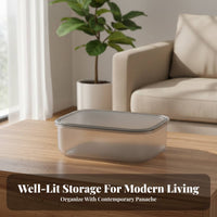 Clear Lidded container Transparent structure Storage Container adaptable for Homeowners