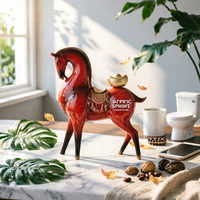 Horse Statue Gift Suggestion Horse Figurine Feng Shui for Living Room, Cabinet