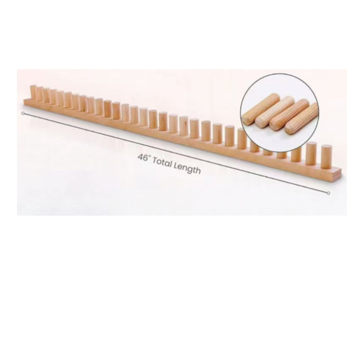 Beginner-Friendly Adjustable Knitting Loom Easy to Use DIY Loom Kit Long-Lasting Wood Construction Adjustable Blanket Creator Reusable for Beginners, Adults, Kids, Home Decor, Gift Making