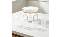 Bubble Removal Chamber 95 kPa Vacuum Chamber with Measuring Cups 2 L Transparent for Crafters, Resin Casting, Workshops