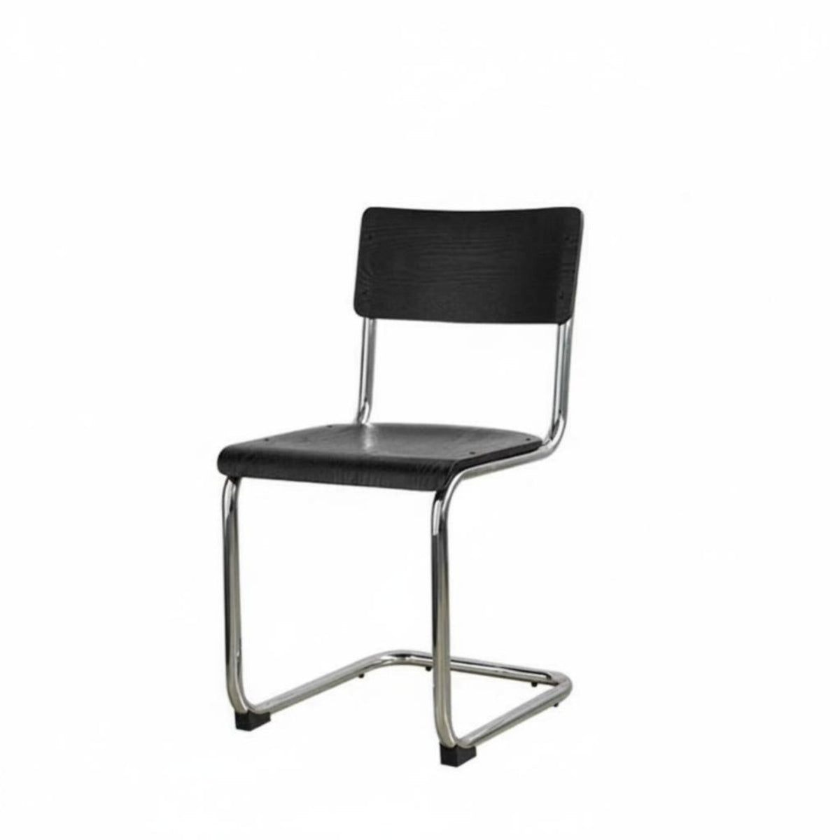 halfwayvintage Modern design S-Shaped Chair Ergonomic contour Indoor Seating Minimalist Aesthetic Space-Saving for Design aficionados, Apartment Dwellers, Dining Room, Office, Kitchen, Bedroom