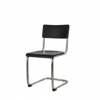 halfwayvintage Modern design S-Shaped Chair Ergonomic contour Indoor Seating Minimalist Aesthetic Space-Saving for Design aficionados, Apartment Dwellers, Dining Room, Office, Kitchen, Bedroom