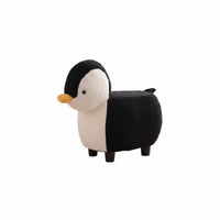 Silent Casters Soft Creature Ottoman Soft and Comfortable Upholstered Character Stool Strong Load-Bearing children's Furniture Multi-Functional for Toddlers, Parents, Adults, Living Room, Entryway, Playroom, Nursery