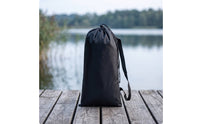 Drawstring Bag with Shoulder Strap Water-Repellent Cylindrical Storage Bag Foldable Stuff Sack for Campers, Anglers, Camping, Fishing