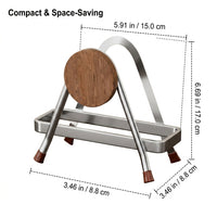 Stainless Steel Utensil Holder, Rust Resistant Cutlery Drainer, Easy Clean Kitchen Utensils Holder for Countertop