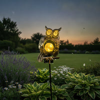 Decorative Owl Garden Stake Light Cute Owl Garden Light Whimsical Energy-Saving for Yard