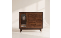 Storage Cabinet Vintagefloor Cabinet Cabinet Mid-Retro Modern Furniture for Living Room, Bedroom, Entryway