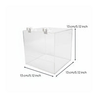 High Clarity Acrylic Bird Bathing Container Easy to Clean Hanging Bird Bathtub Long-Lasting Pet Accessory