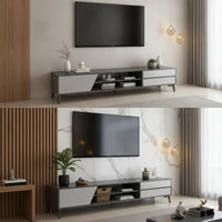 TV Cabinet Minimalist TV Unit with Drawers Floor-Standing Media Console with Storage for Living Room, Small Apartment
