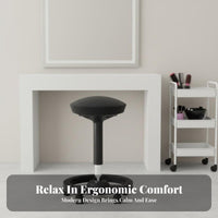 Modern Minimalist Design Adjustable rotating Stool Backless Adjustable Round Pedestal Chair Padded pad High Seat Built-in Footrest for Business Owners, Shop Workers, Kitchen, cosmetic studio, Counter, Garage