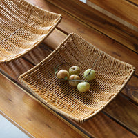 Rattan-Style Woven Fruit Tray for Hotels and Restaurants