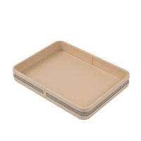Rectangular Tray Premium Tray with Raised Sides Easy to Clean Desktop Organizer for Vanity